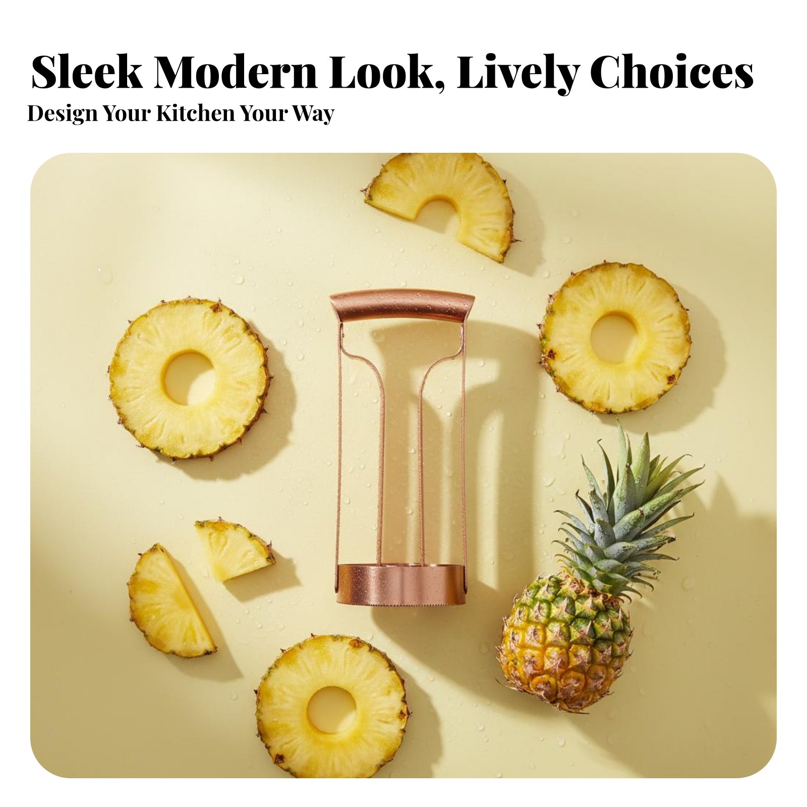 Kitchen Gadgets Useful - ステンレス製パイナップルカッター 芯抜き・スライス用 ステンレス製パイナップルカッター キッチンガジェット 使いやすい 省力化