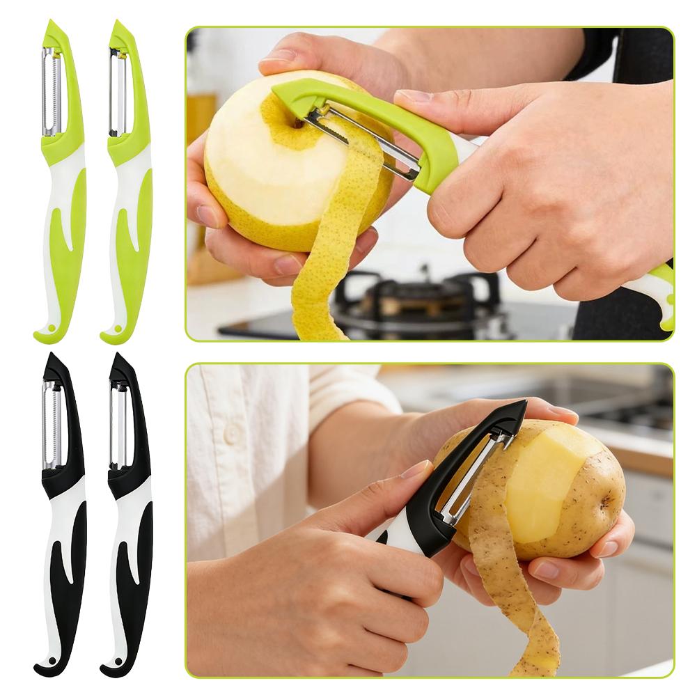 Kitchen Gadgets Useful - 野菜スライサー ステンレス鋼ピーラーナイフカッター にんじんじゃがいもフルーツシュレッドグレーター 多機能ピーリングキッチンガジェット