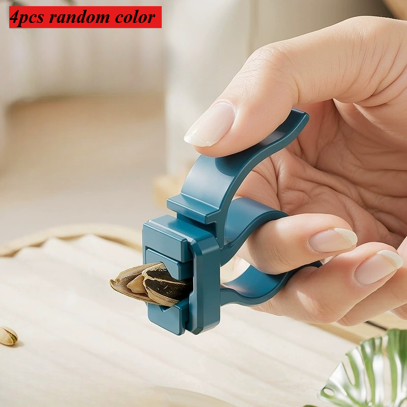 Kitchen Gadgets Must Have - 4個入り ランダムカラー クリエイティブ シンプル 小型 ナッツ・種子クラッカー