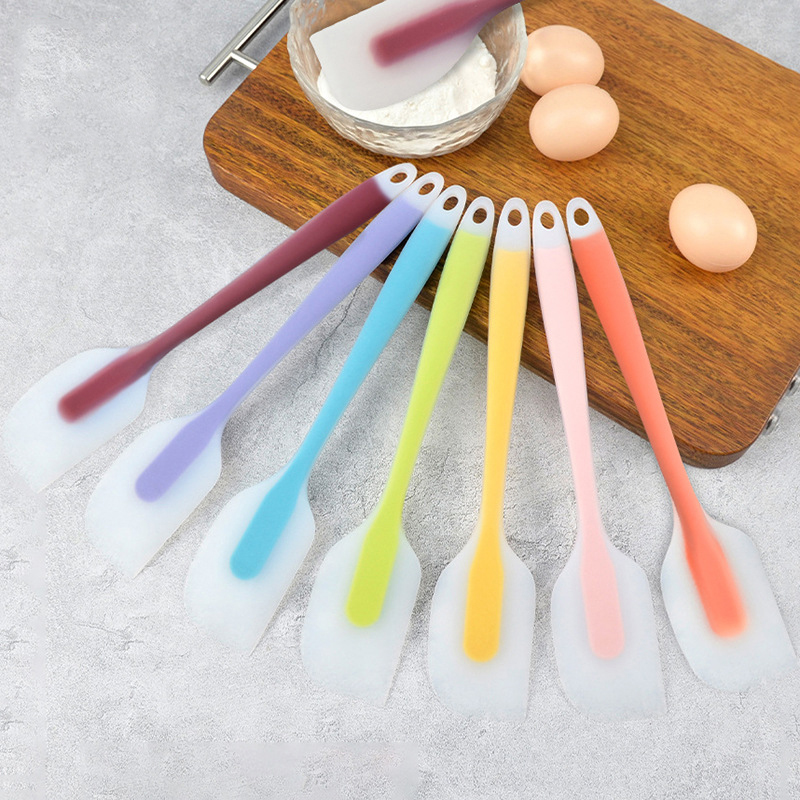 Kitchen Gadgets Must Have - 2 サイズの柔軟なシリコンスクレーパー、耐熱性、焦げ付き防止、半透明のクリームミキシングスパチュラ、キッチンの必需品ガジェット