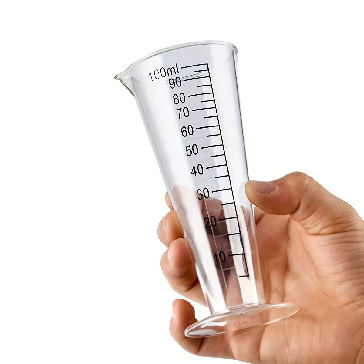 Kitchen Gadgets Useful - 100ml 食品グレードプラスチック計量カップ（目盛り付き）- BPAフリー、キッチンやレストランでの使用に最適 キッチン用品