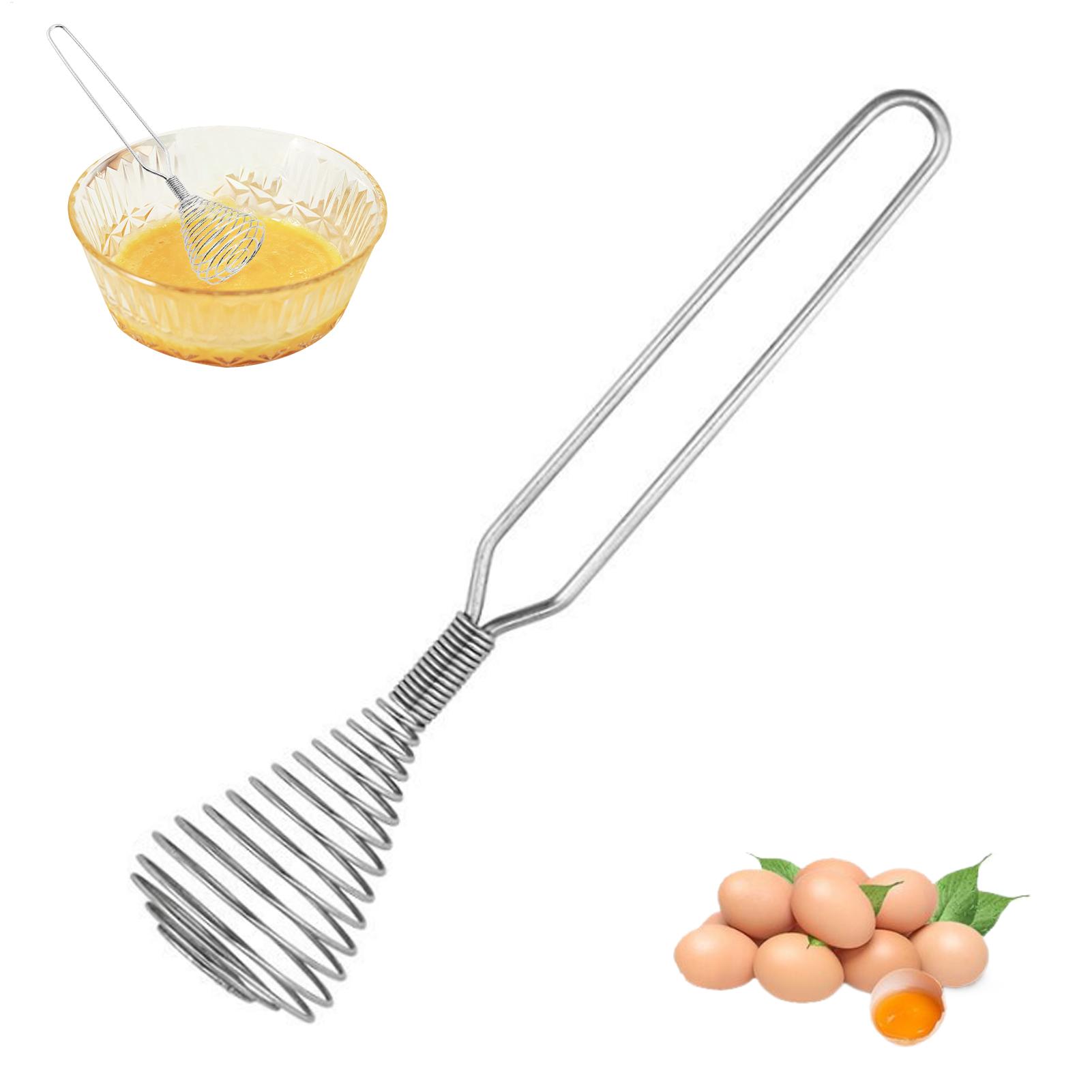 Kitchen Gadgets For Arthritic Hands - ステンレス製ハンドウィスク、スプリングコイルエッグビーター、ワイヤーウィスク、キッチンガジェット、料理、ベーキング、ミキシング、ミルク、クリーム、生地の泡立て用