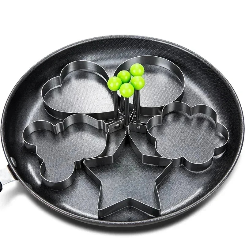 Kitchen Gadgets Must Have - 1-3個入りステンレス製ハート型目玉焼き型-理想的なオムレツリング＆必須のキッチンアクセサリーガジェットアクセサリー