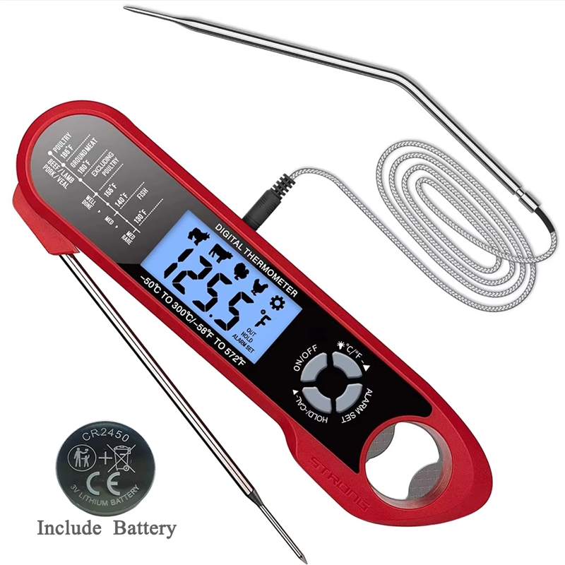 Kitchen Gadgets For Arthritic Hands - 肉用温度計デュアルプローブデジタルキッチン調理用温度計肉食品ミルク用折りたたみ式バーベキュー TP300 温度計ツール