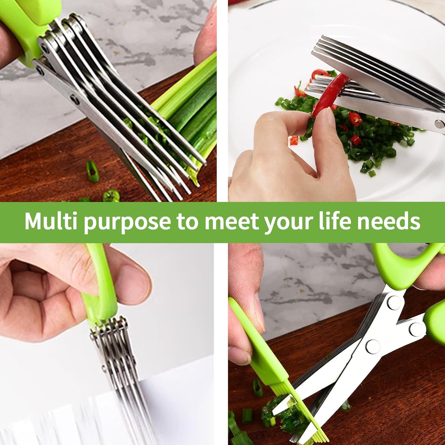 1ピース多機能ステンレス鋼3/5層キッチンバサミ、ペッパー細 - Kitchen Gadgets For Arthritic Hands のレビューと価格