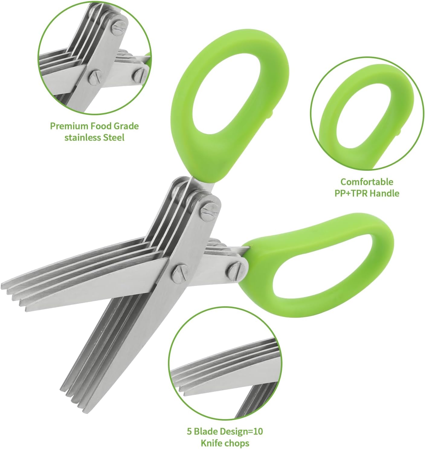 1ピース多機能ステンレス鋼3/5層キッチンバサミ、ペッパー細 - Kitchen Gadgets For Arthritic Hands のレビューと価格