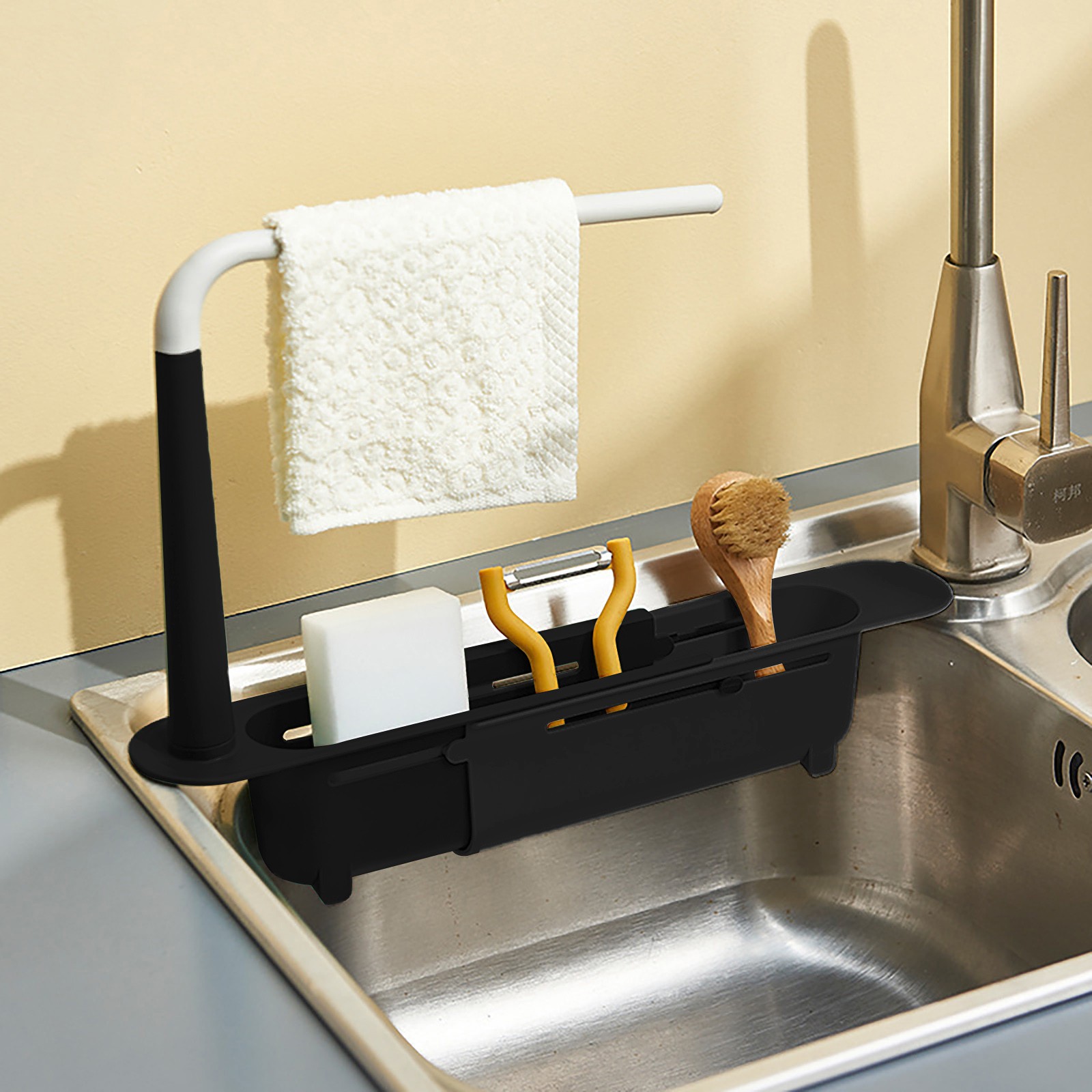 Elescopicシンクの水切り、キッチンオーガナイザー、石 - Kitchen Gadgets Useful のレビューと価格