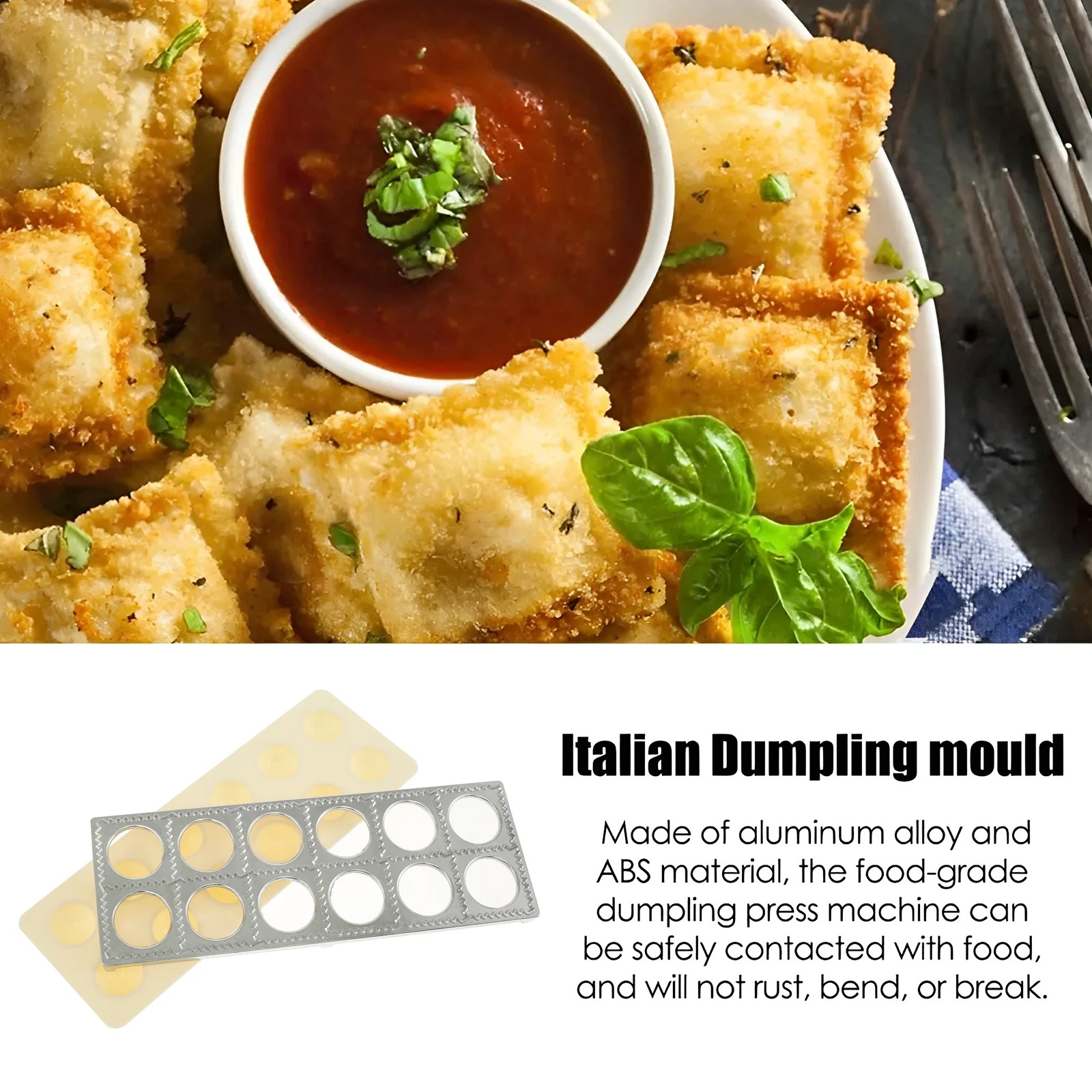 餃子型 12穴 ラビオリプレス型 手動 イタリア餃子メーカー - Kitchen Gadgets For Arthritic Hands のレビューと価格