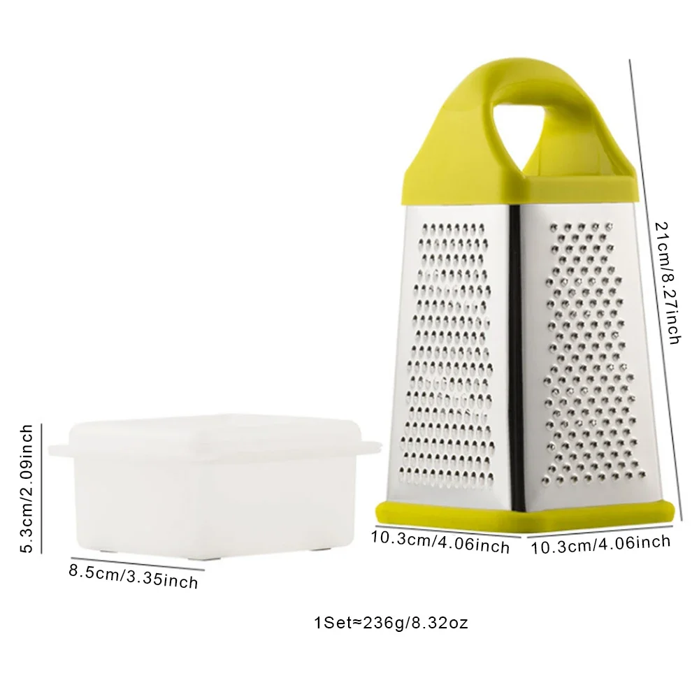 多目的おろし金野菜スライサー四面ボックスおろし金ステンレス鋼 - Kitchen Gadgets Useful のレビューと価格