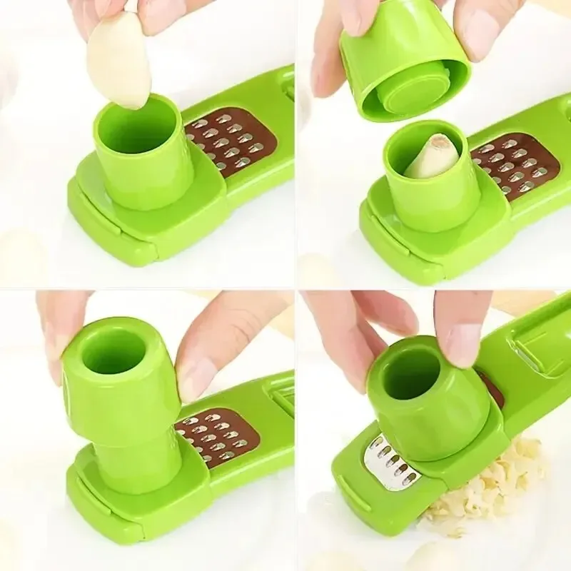 手動式ニンニクチョッパー、手動ニンニク刻み器、ニンニクグライ - Kitchen Gadgets Useful のレビューと価格