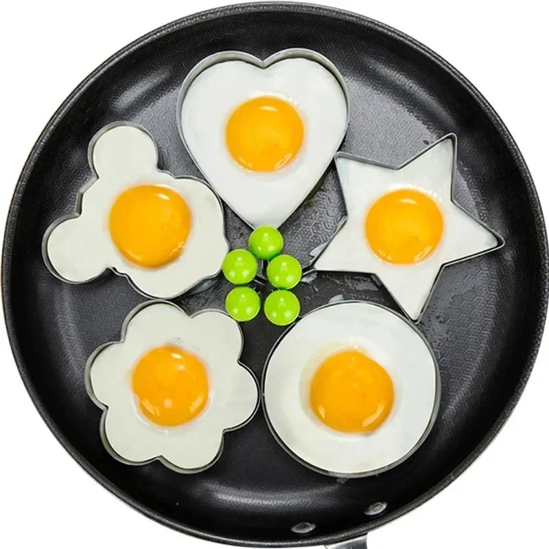 1-3個入りステンレス製ハート型目玉焼き型-理想的なオムレツ - Kitchen Gadgets Must Have のレビューと価格