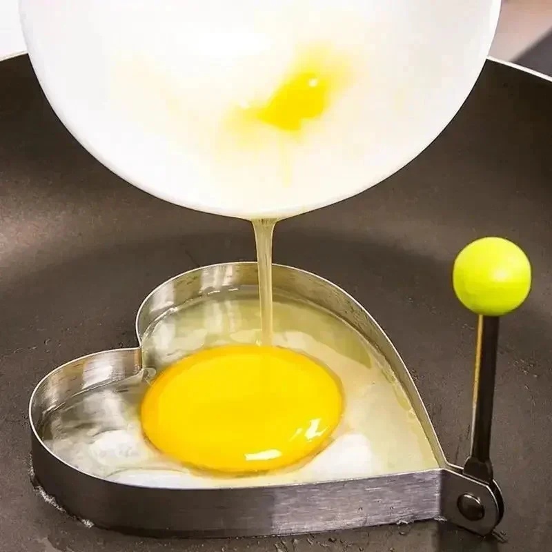 1-3個入りステンレス製ハート型目玉焼き型-理想的なオムレツ - Kitchen Gadgets Must Have のレビューと価格