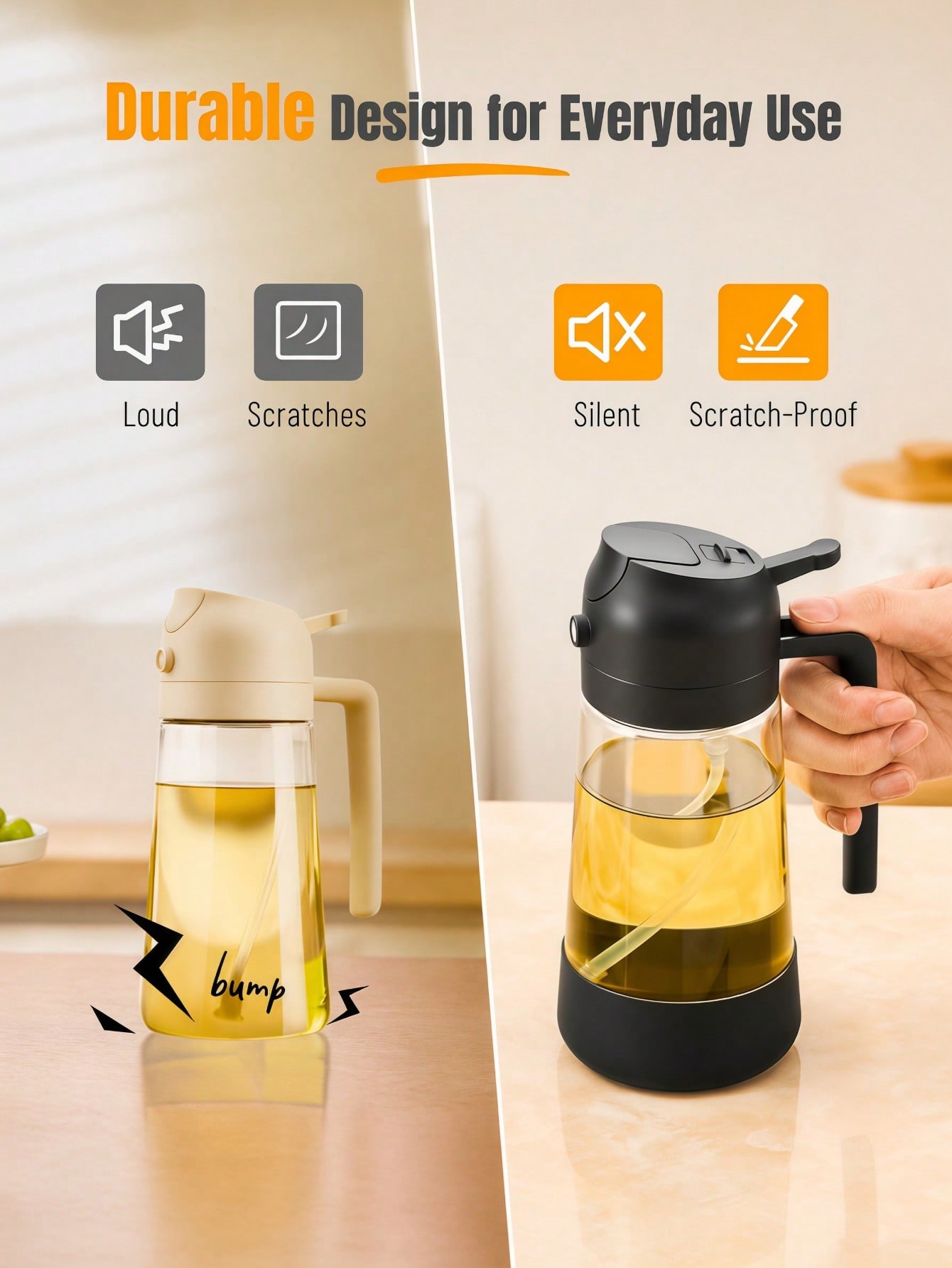 2個セット 2-in-1 オイルスプレーヤー＆ポアディスペン - Kitchen Gadgets Must Have のレビューと価格