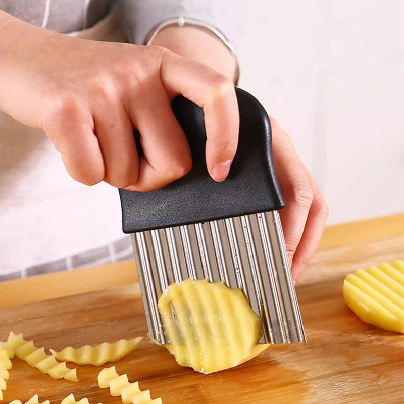 ステンレス製波型カッター、ウェーブポテトスライサー、フライド - Kitchen Gadgets Useful のレビューと価格